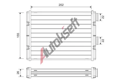 VALEO Vmnk tepla vnitnho vytpn VA 811592, 811592
