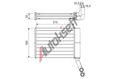 VALEO Vmnk tepla vnitnho vytpn VA 811597, 811597