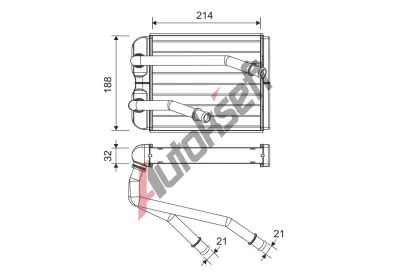 VALEO Vmnk tepla vnitnho vytpn VA 811598, 811598