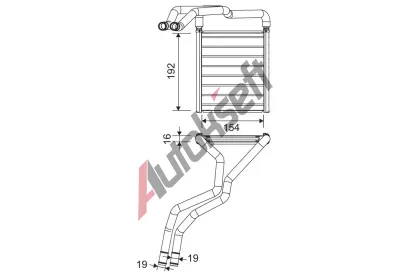 VALEO Výměník tepla vnitřního vytápění VA 811603, 811603 VALEO Výměník tepla vnitřního vytápění VA 811603, 811603