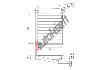 VALEO Vmnk tepla vnitnho vytpn VA 811626, 811626