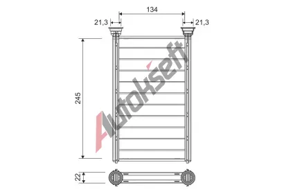 VALEO Vmnk tepla vnitnho vytpn VA 811628, 811628