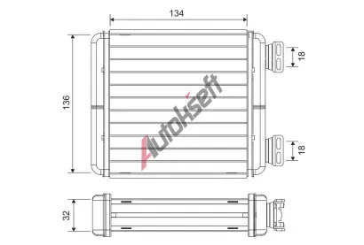 VALEO V�m�n�k tepla vnit�n�ho vyt�p�n� VA 811629, 811629