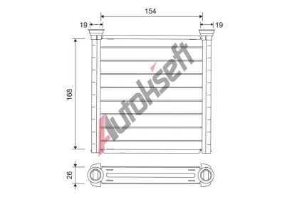 VALEO Vmnk tepla vnitnho vytpn VA 811649, 811649