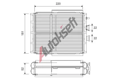 VALEO V�m�n�k tepla vnit�n�ho vyt�p�n� VA 811656, 811656