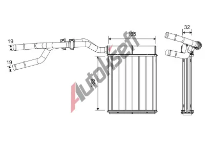 VALEO Výměník tepla vnitřního vytápění VA 811670, 811670 VALEO Výměník tepla vnitřního vytápění VA 811670, 811670