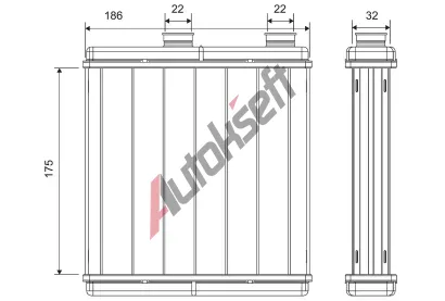 VALEO V�m�n�k tepla vnit�n�ho vyt�p�n� VA 811672, 811672