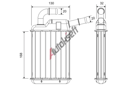 VALEO V�m�n�k tepla vnit�n�ho vyt�p�n� VA 811675, 811675