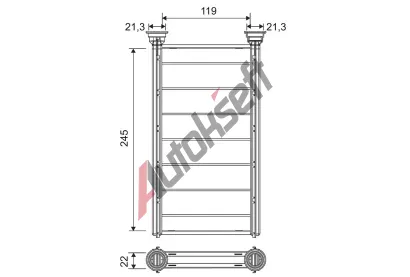 VALEO V�m�n�k tepla vnit�n�ho vyt�p�n� VA 811697, 811697