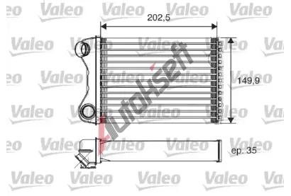 VALEO Vmnk tepla - vnitn vytpn VA 812211, 812211