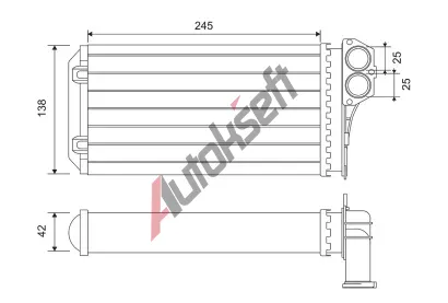 VALEO Vmnk tepla - vnitn vytpn VA 812221, 812221