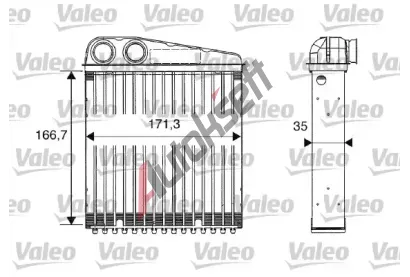 VALEO Vmnk tepla - vnitn vytpn VA 812250, 812250