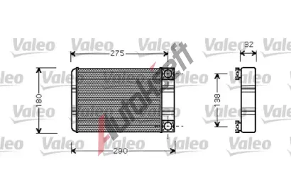 VALEO Vmnk tepla vnitnho vytpn VA 812321, 812321