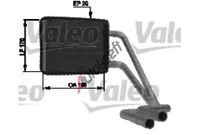 VALEO V�m�n�k tepla vnit�n�ho vyt�p�n� VA 812433, 812433