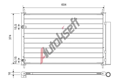 VALEO Kondenzátor klimatizace VA 812654, 812654 VALEO Kondenzátor klimatizace VA 812654, 812654
