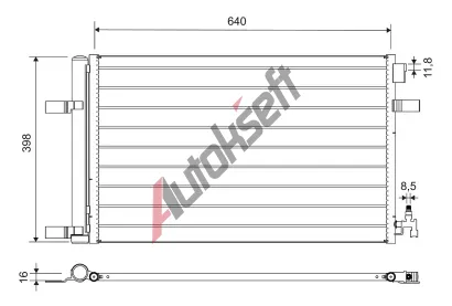 VALEO Kondenztor klimatizace VA 812661, 812661