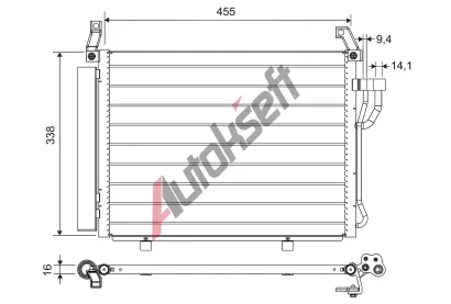 VALEO Kondenzátor klimatizace VA 812664, 812664 VALEO Kondenzátor klimatizace VA 812664, 812664