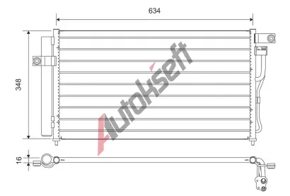 VALEO Kondenztor klimatizace VA 812668, 812668