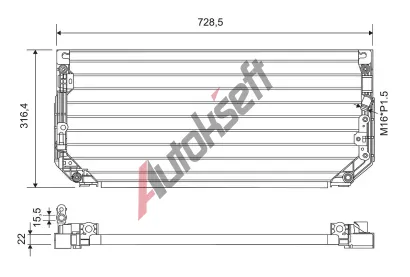 VALEO Kondenzátor klimatizace VA 812697, 812697 VALEO Kondenzátor klimatizace VA 812697, 812697
