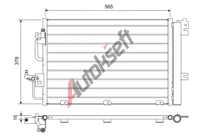 VALEO Kondenztor klimatizace VA 812704, 812704