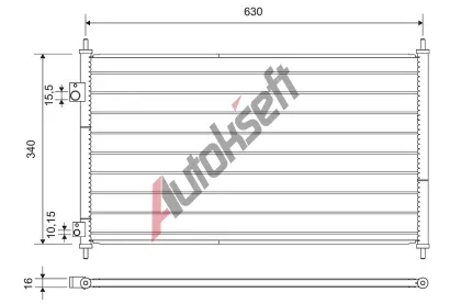 VALEO Kondenztor klimatizace VA 812713, 812713