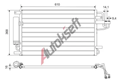 VALEO Kondenztor klimatizace VA 812716, 812716