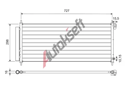 VALEO Kondenz�tor klimatizace VA 812718, 812718