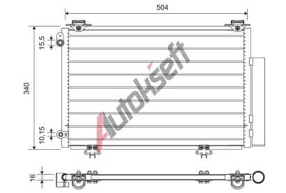 VALEO Kondenz�tor klimatizace VA 812724, 812724