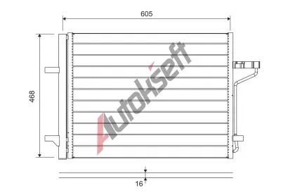 VALEO Kondenztor klimatizace VA 812877, 812877