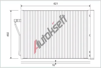 VALEO Kondenztor klimatizace VA 812879, 812879