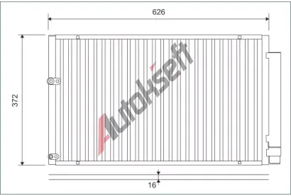 VALEO Kondenztor klimatizace VA 812880, 812880