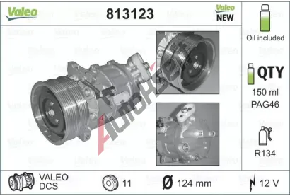 VALEO Kompresor klimatizace VA 813123, 813123