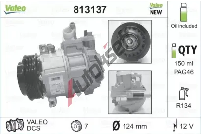 VALEO Kompresor klimatizace VA 813137, 813137