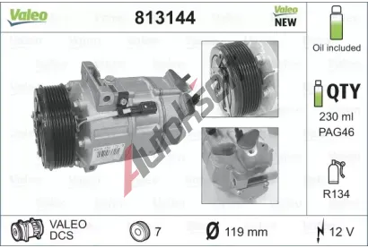 VALEO Kompresor klimatizace VA 813144, 813144