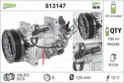 VALEO Kompresor klimatizace VA 813147, 813147