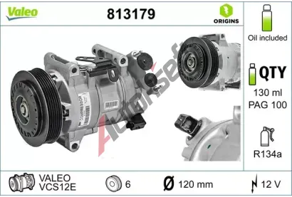 VALEO Kompresor klimatizace VA 813179, 813179