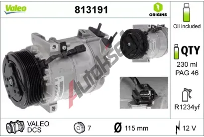 VALEO Kompresor klimatizace NEW ORIGINAL PART VA 813191, 813191