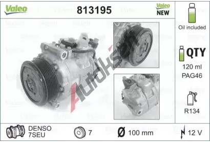 VALEO Kompresor klimatizace VA 813195, 813195