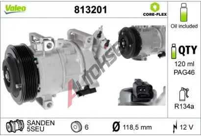 VALEO Kompresor klimatizace NEW ORIGINAL PART VA 813201, 813201