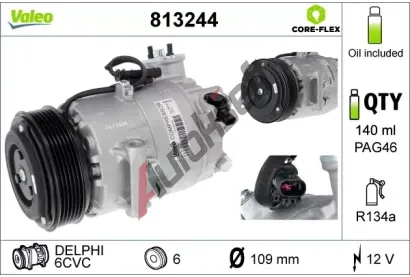 VALEO Kompresor klimatizace VA 813244, 813244