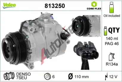 VALEO Kompresor klimatizace VA 813250, 813250