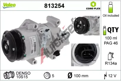 VALEO Kompresor klimatizace VA 813254, 813254