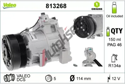 VALEO Kompresor klimatizace VA 813268, 813268