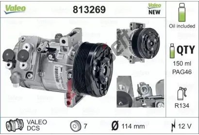 VALEO Kompresor klimatizace VA 813269, 813269