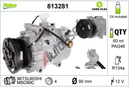 VALEO Kompresor klimatizace NEW ORIGINAL PART VA 813281, 813281