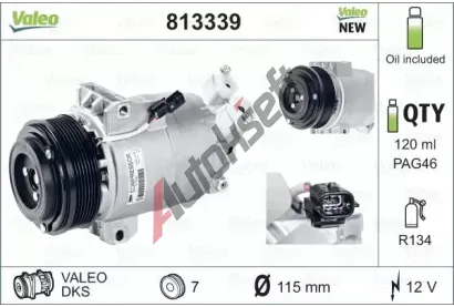 VALEO Kompresor klimatizace VA 813339, 813339