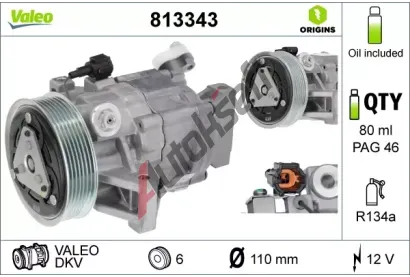 VALEO Kompresor klimatizace VA 813343, 813343