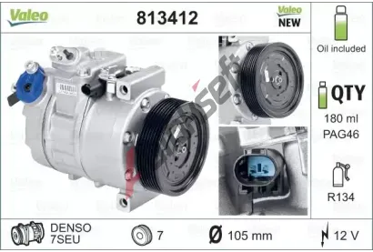 VALEO Kompresor klimatizace VA 813412, 813412
