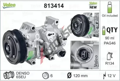 VALEO Kompresor klimatizace VA 813414, 813414