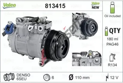 VALEO Kompresor klimatizace VA 813415, 813415